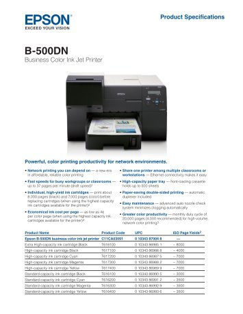Epson B-500DN Business Printer Windows 7 New Driver: Epson B-500DN Business Printer
